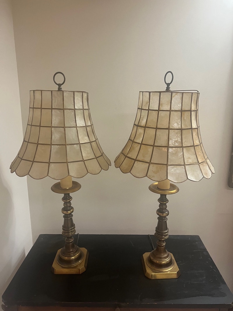 2 Vintage Sea Shell Lamps Other St. Catharines Kijiji