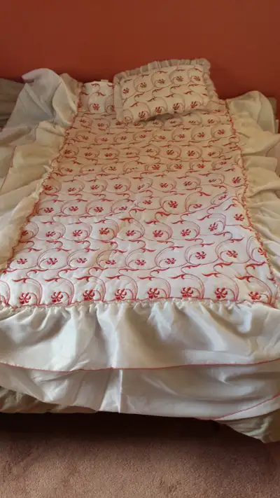 BABY CRIB COVER (ITALIAN) WITH MATCHING PILLOW, View more