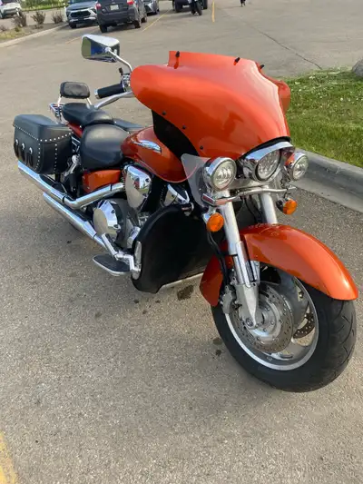 Selling my 2002 Honda VTX 1800R, a real head-turner with its vibrant orange finish. This bike has be...