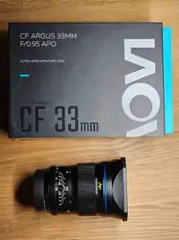 For Fuji X, Laowa Argus Hybrid Lens 33mm f/0.95 CF APO Black