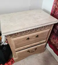 Solid wood nightstand 