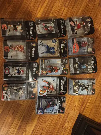 I am selling these NHL McFarlane and import dragon figurines. My complete list along with prices are...