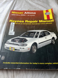 HAYNES 1993 - 2004 NISSAN ALTIMA REPAIR MANUAL #M1304