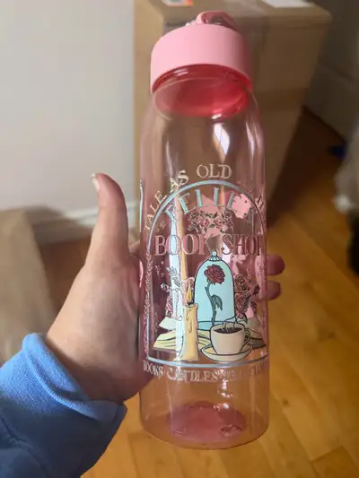 Brand new custom made water bottle Disney beauty and the beast, View more