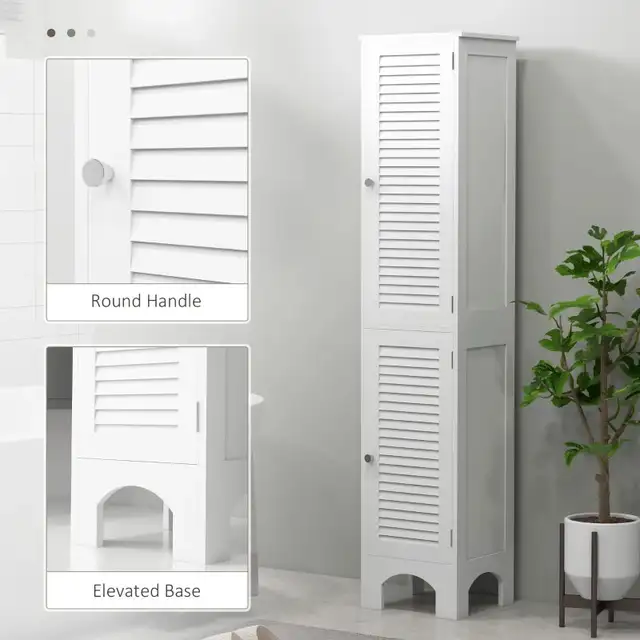 Beautiful narrow Bathroom Cabinet, Tall Bathroom Storage Cabinet in Storage & Organization in Markham / York Region - Image 2