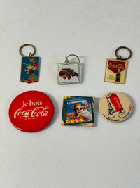 COCA COLA PINS & KEYCHAIN FROM $9.00 TO $15.00 PICK AND CHOSE.