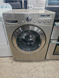 LG 27" GREY FRONTLOAD STACKABLE WASHING MACHINE CAN DELIVER