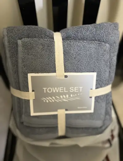 New Grey Towel Set, View more