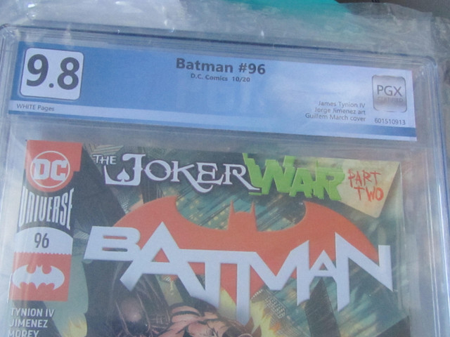 Lot of 2 different 9.8 pgx batman comics in Arts & Collectibles in Sudbury - Image 2