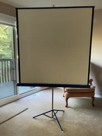 Vintage Da-Lite Projection Screen (52" x 50") w/ Original Box, View more