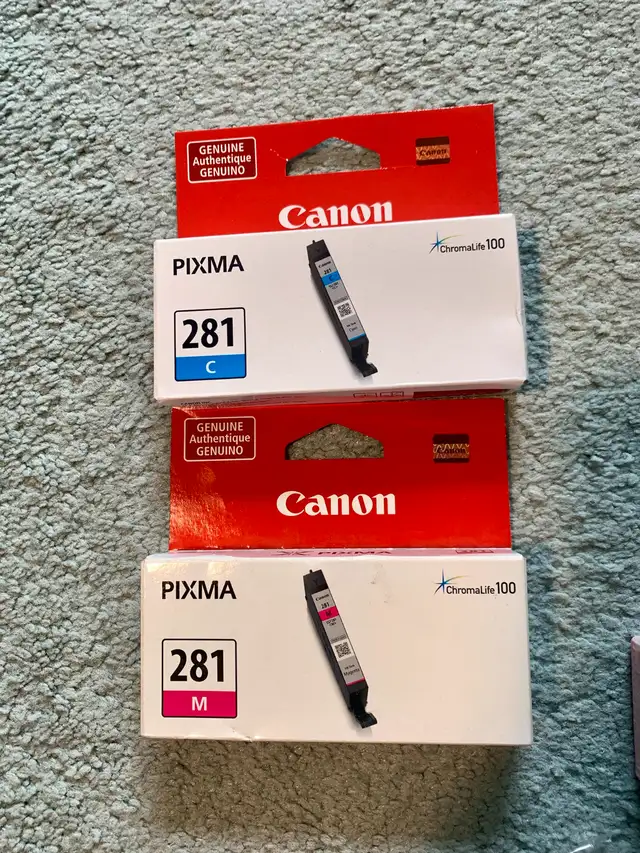 Original Canon PGI-280 and CLI-281 inks in Printers, Scanners & Fax in City of Toronto - Image 3