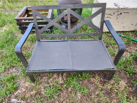 aluminum chairs 3 piece outside bench