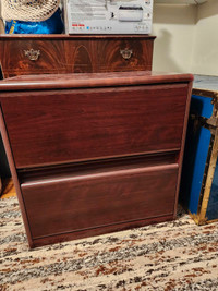 Wood filing cabinet 