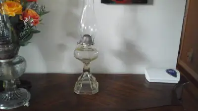 Antique oil lamp, View more