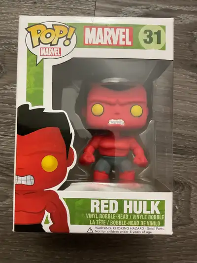 Funko Pop! Red Hulk #31  Valuted   Was out of box, View more