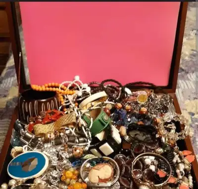 looking for costume jewelry for craft project , View more