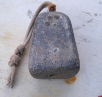 Fishing / Boat Weight/ Anchor 20 lb. lead with swivel. Vintage