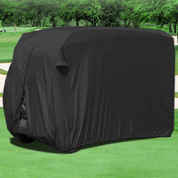 Waterproof Black Golf Cart Cover Fits Four-Person Carts