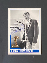  Vintage Carroll Shelby autographed trading card 1 of 2500