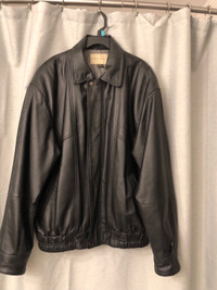 REDUCED~ Brand new men’s black genuine Leather jacket 