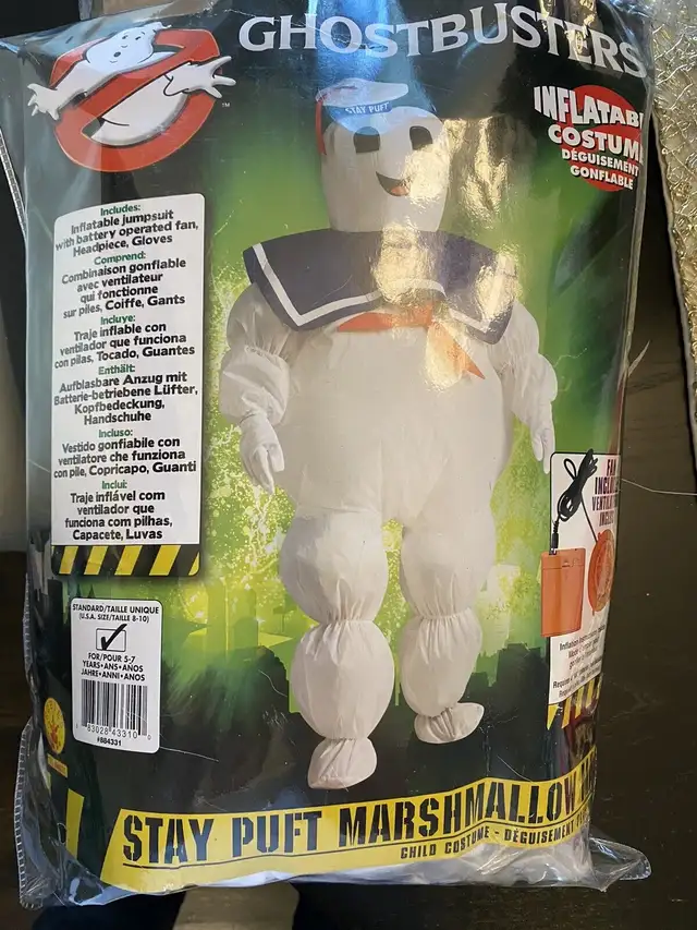 Ghostbusters Stay Puft inflatable costume