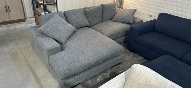 Brand new Sectional with reversible chaise in Couches & Futons in Winnipeg