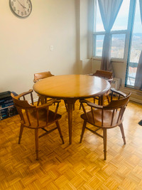 Dining table ( Extendable) with chairs for sale in Hamilton