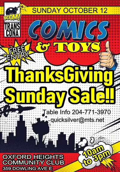 Transcona Comic & Collectibles Sale Oxford Heights CC Oct 12, View more