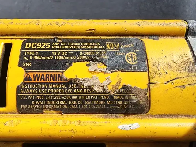 DeWalt DC925, 18V XRP Series 1/2 Cordless Hammer Drill Driver in Other in Windsor Region - Image 5