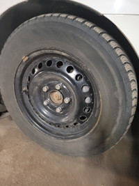 Winter Tires and Steel Wheels - fit Honda Civics - Great Cond!