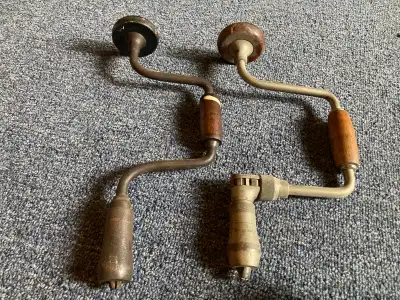 2 Vintage Hand Drill Tools, View more