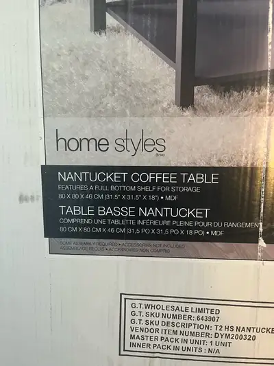 Grey Coffee Table 31.5 x31.5x18 inches, View more