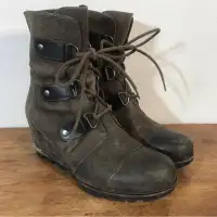 Sorel motorcycle leather boots (femme)