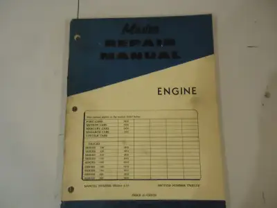 Original Ford of Canada Master Repair Manual for 1955(1956) Ford Cars and Trucks. "Engines". Very go...
