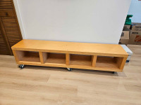 Two Shelving/TV Units/Bench - Natural Colour