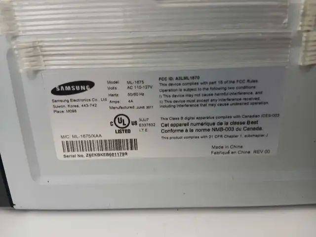 Samsung laser printer ML-1865 in Printers, Scanners & Fax in London - Image 8