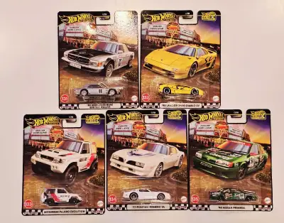 HOT WHEELS BOULEVARD 131-135 SET $65 Set includes: 80 MERCEDES-BENZ 500 SLC RALLYE 95 LAMBORGHINI DI...