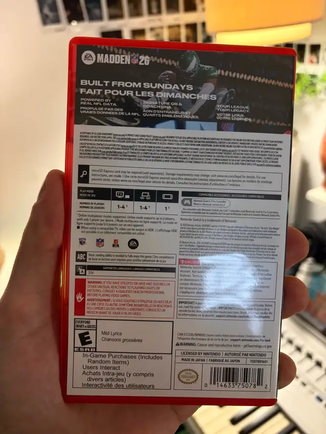 Nintendo Switch 2 - Madden NFL 26 in Nintendo Switch in City of Montréal - Image 3