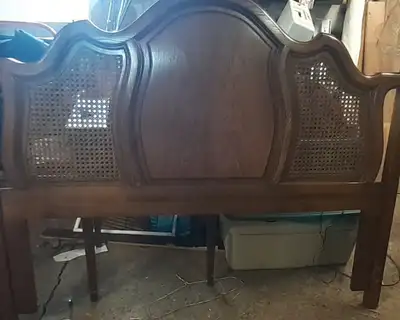 Solid wood dresser headboard lamptable