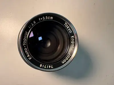 Vintage Tokyo Kogaku RE Auto-Topcor 35mm f/2.8 lens, View more