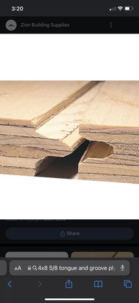 4x8 Plywood 5/8 Inch Tongue & Groove