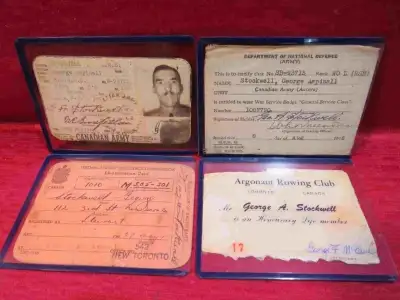 CANADIAN SOLDER ID CARDS RCANC ARMY TORONTO, View more