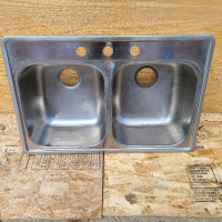 Stainless Steel Double 50:50 Sink - Blanco - Great Condition