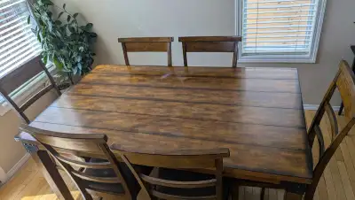 Table with 6 chairs, View more