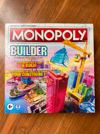 Jeu- MONOPOLY BUILDER -game  *all $10 board games are 2 for $15*