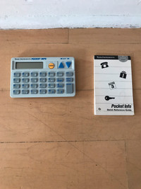 Texas Instruments pocket info /calculator / calculatrice