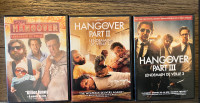 Complete set of  'The Hangover' DVDs.
