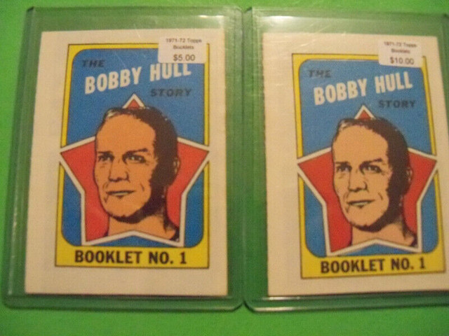 Vintage Hockey: 1971-72 Topps Player Booklets (Hull, Howe etc) in Arts & Collectibles in Bedford