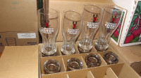 ALEXANDER KEITHS BOX SET OF 12 NEW TALL GLASSES/6 XL,6 LARGE