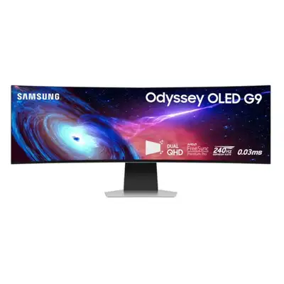 Samsung Odyssey 49" OLED G9 QHD Curved Gaming Monitor, View more